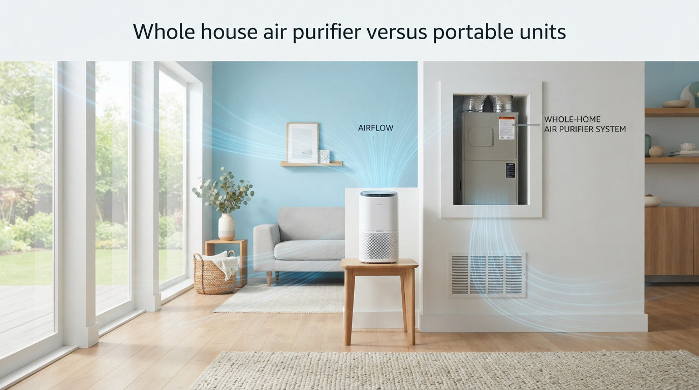 Whole house air purifier versus portable units