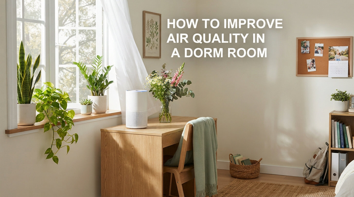 How to improve air quality in a dorm room