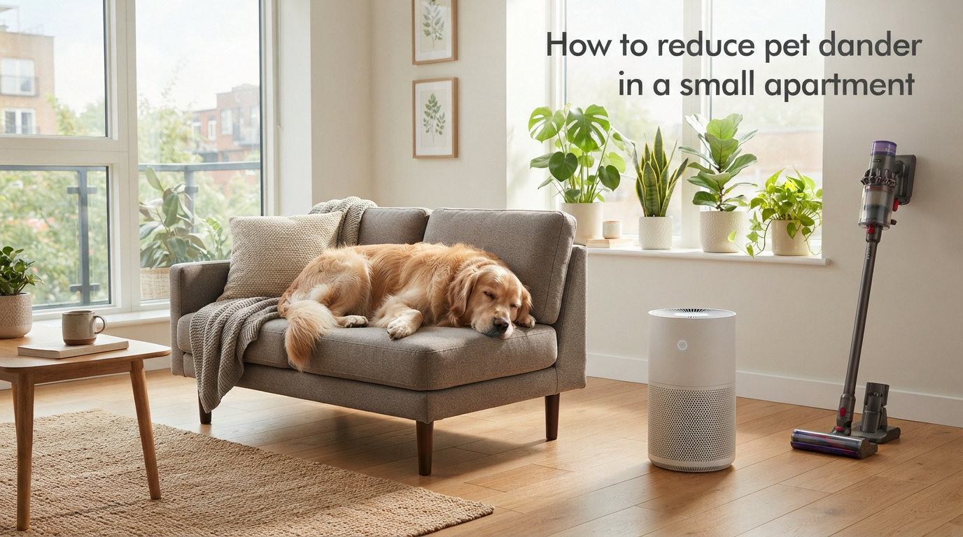 How to reduce pet dander in a small apartment