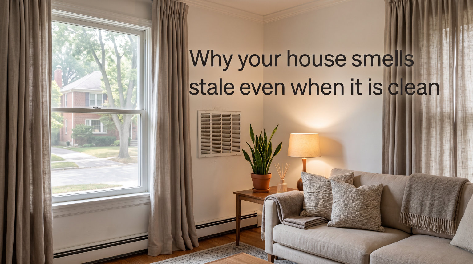 Why your house smells stale even when it is clean