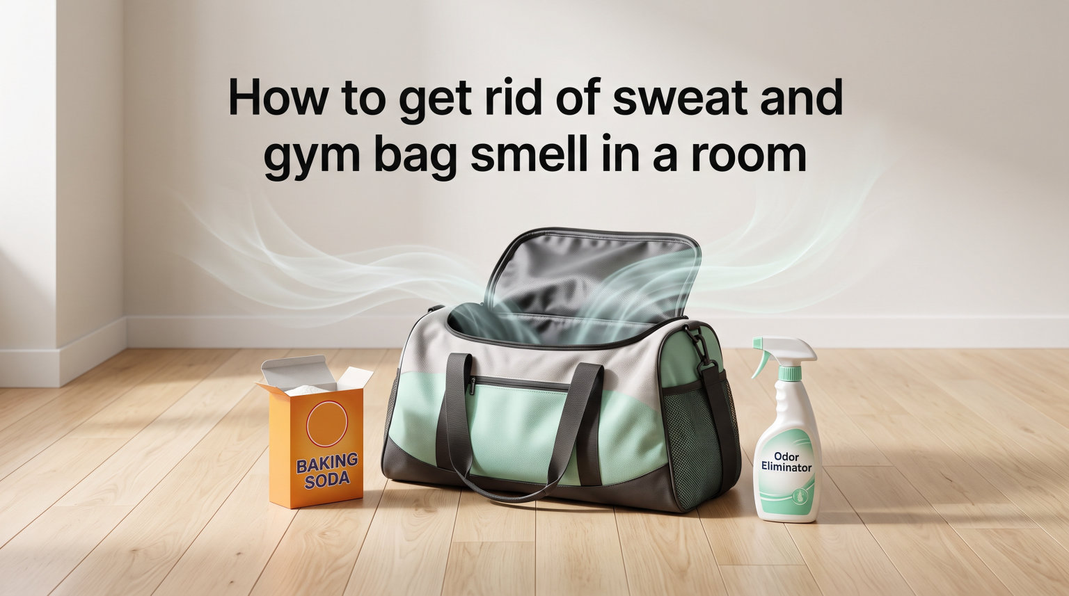 How to get rid of sweat and gym bag smell in a room