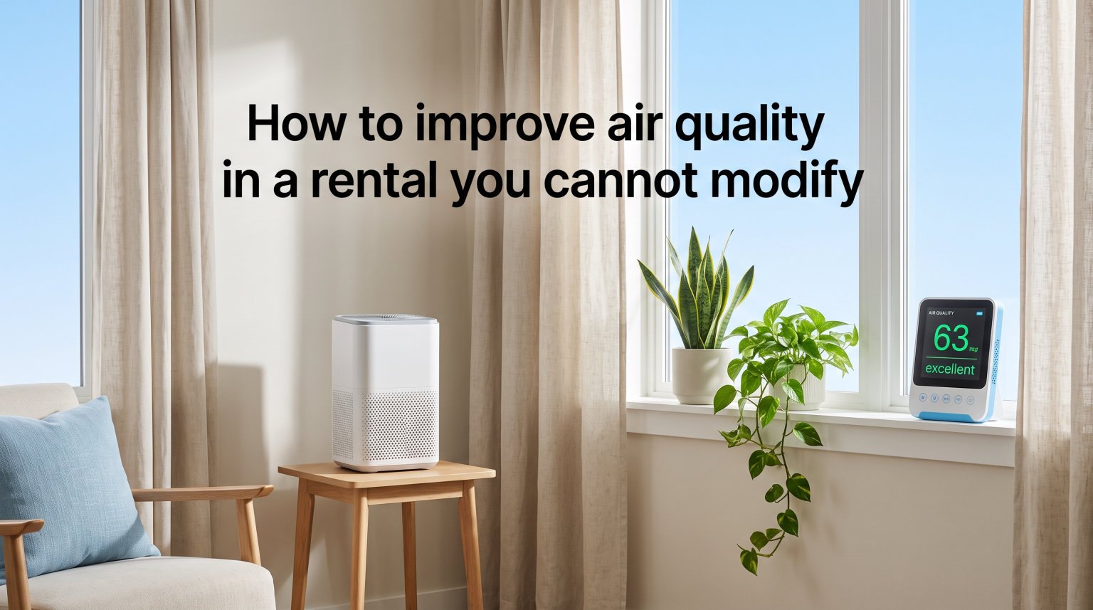 How to improve air quality in a rental you cannot modify