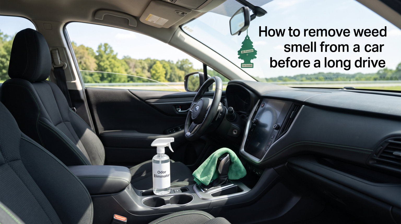 How to remove weed smell from a car before a long drive