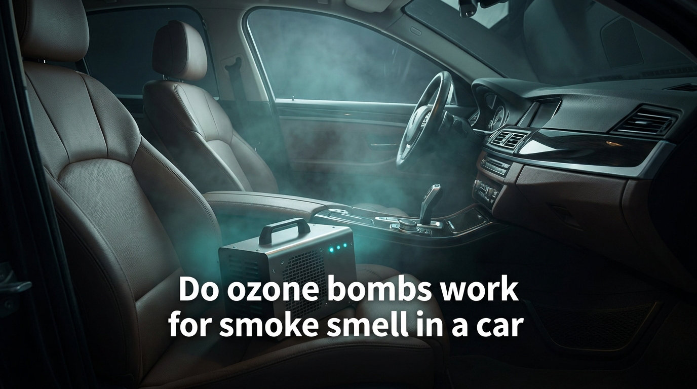 Do ozone bombs work for smoke smell in a car