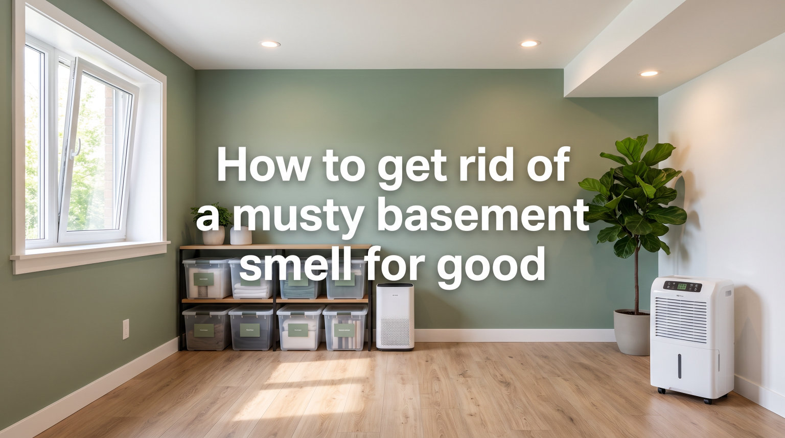 How to get rid of a musty basement smell for good