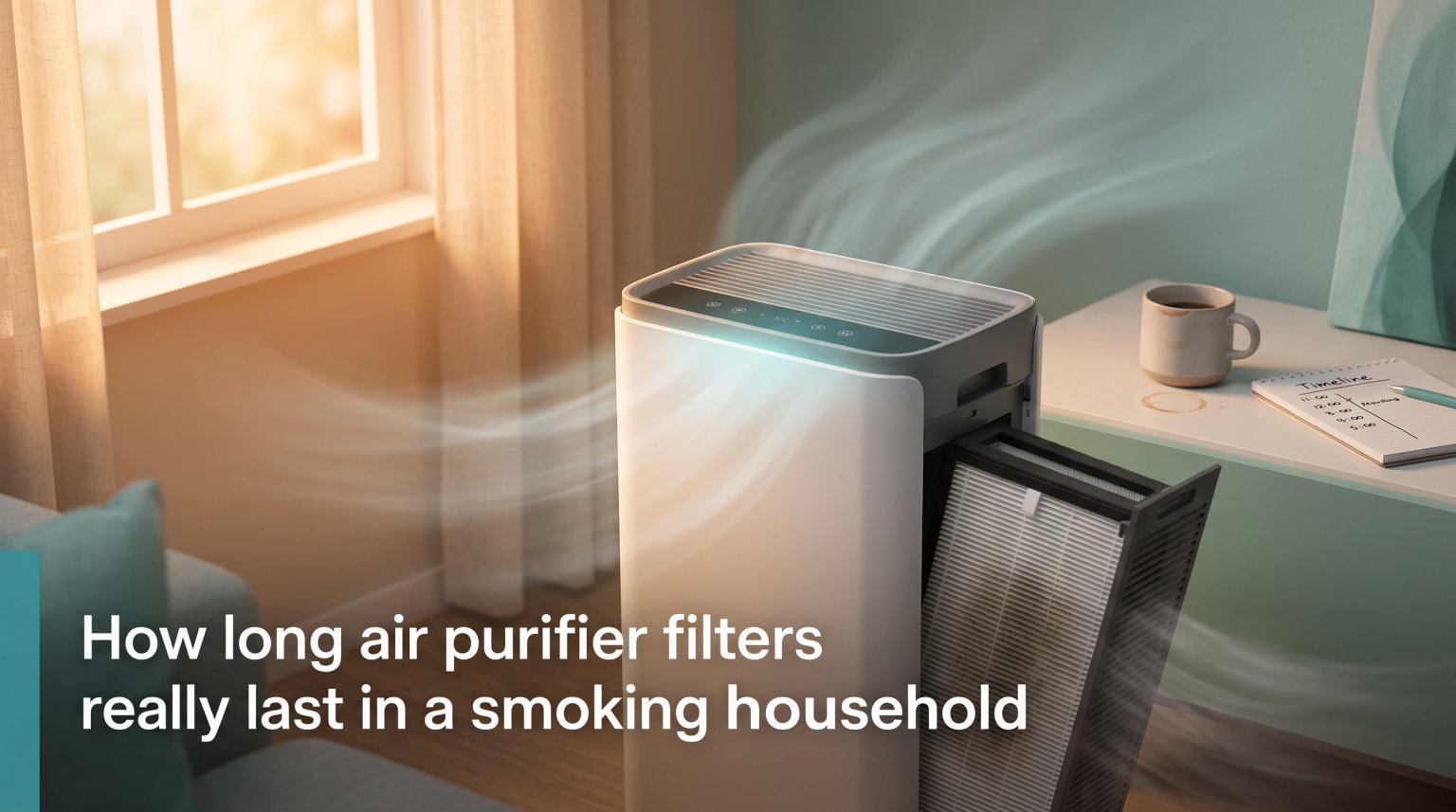 How long air purifier filters really last in a smoking household