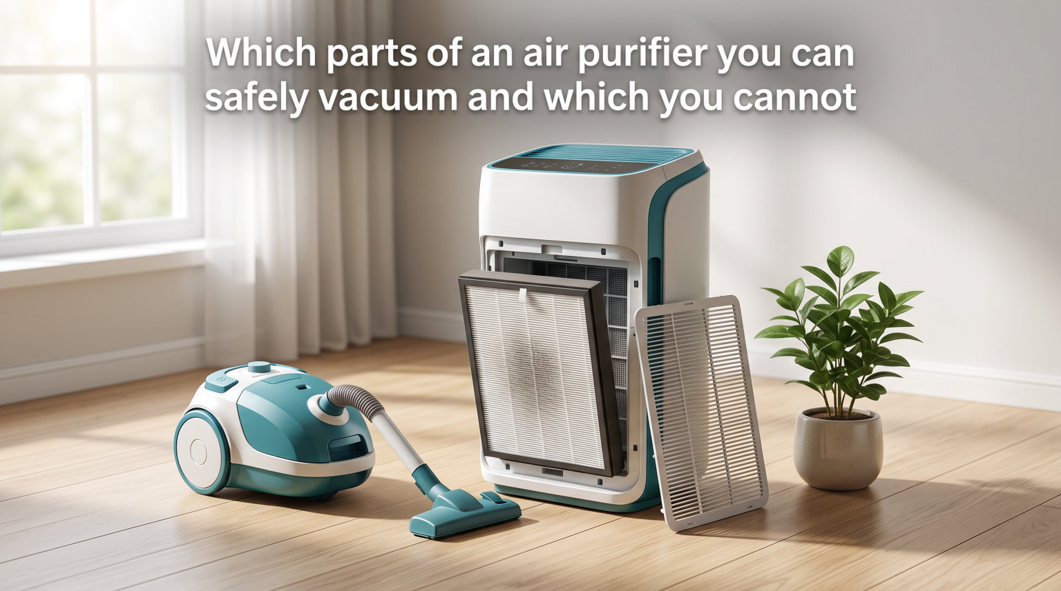Which parts of an air purifier you can safely vacuum and which you cannot