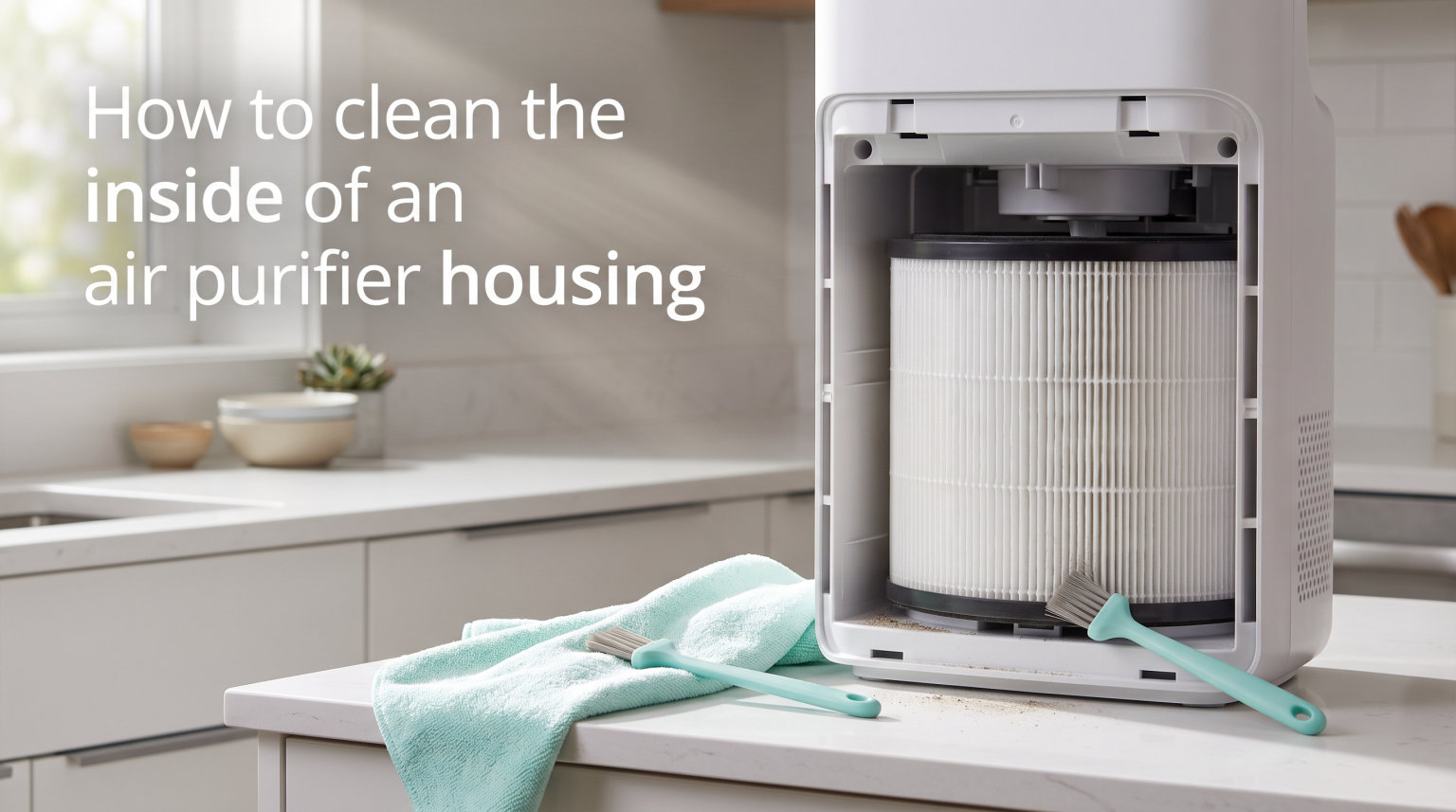 How to clean the inside of an air purifier housing