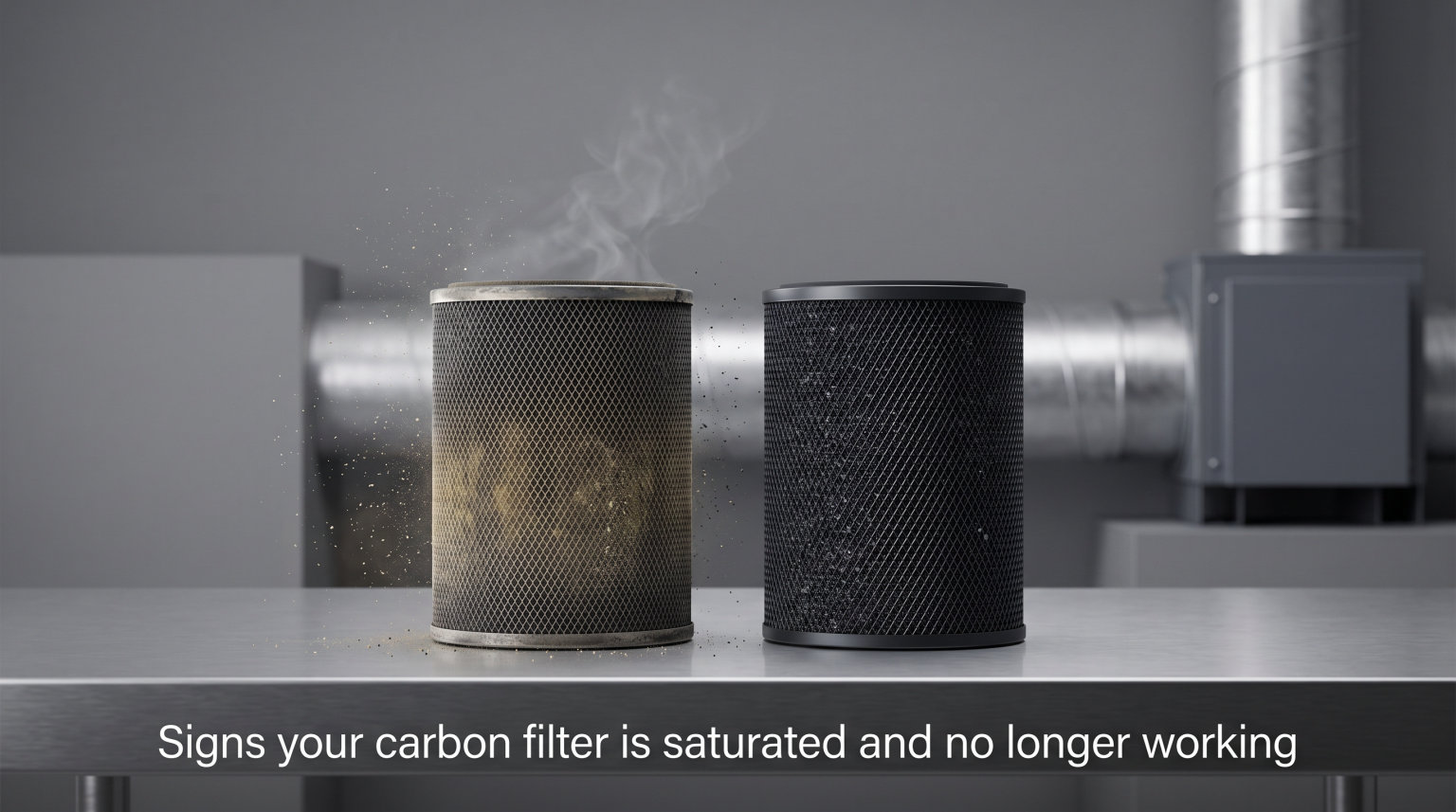 Signs your carbon filter is saturated and no longer working