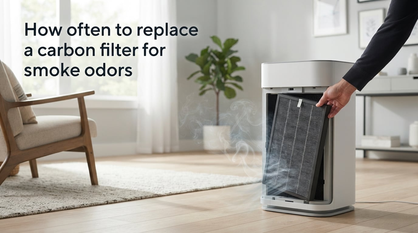 How often to replace a carbon filter for smoke odors