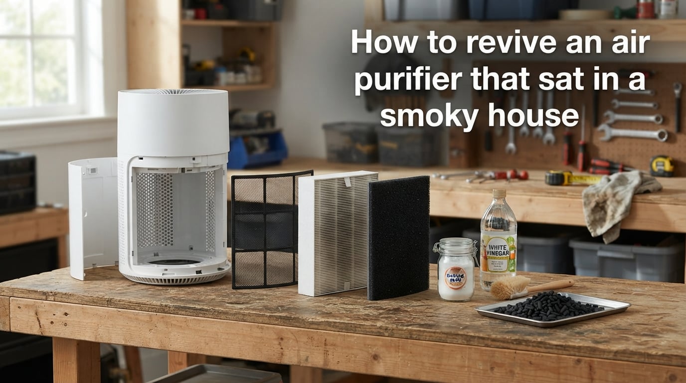 How to revive an air purifier that sat in a smoky house