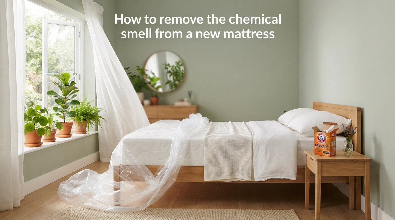 How to remove the chemical smell from a new mattress
