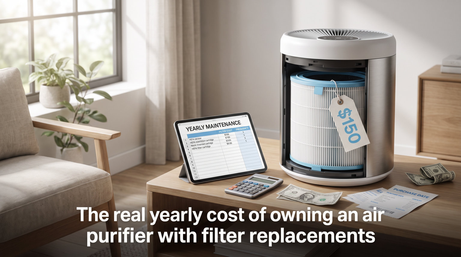 The real yearly cost of owning an air purifier with filter replacements