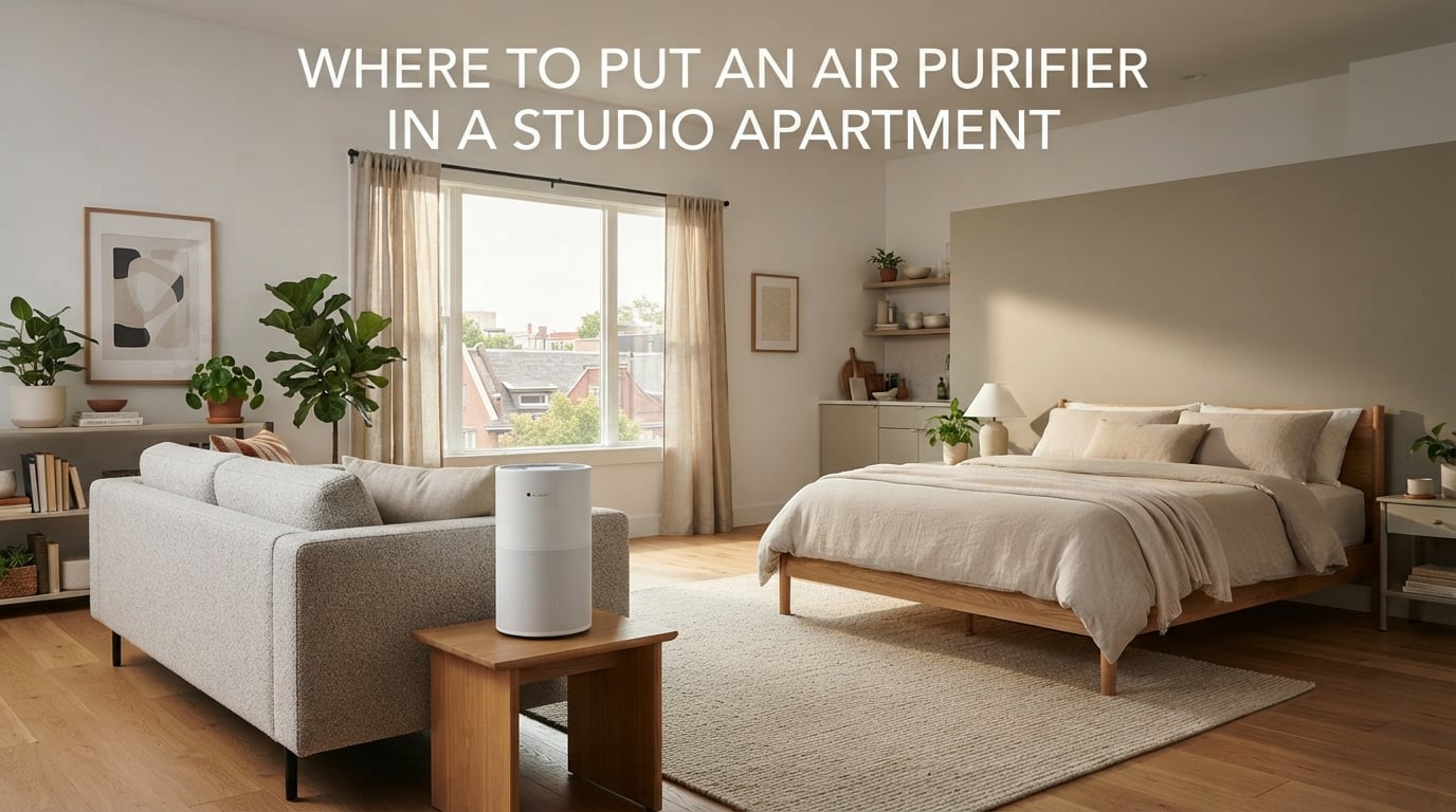 Where to put an air purifier in a studio apartment