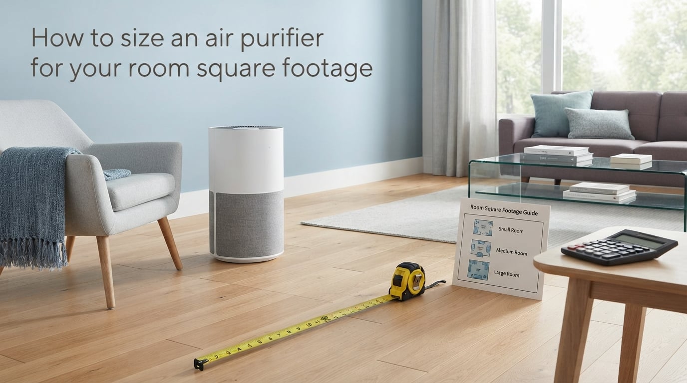 How to size an air purifier for your room square footage