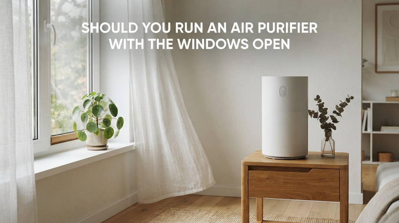 Should you run an air purifier with the windows open