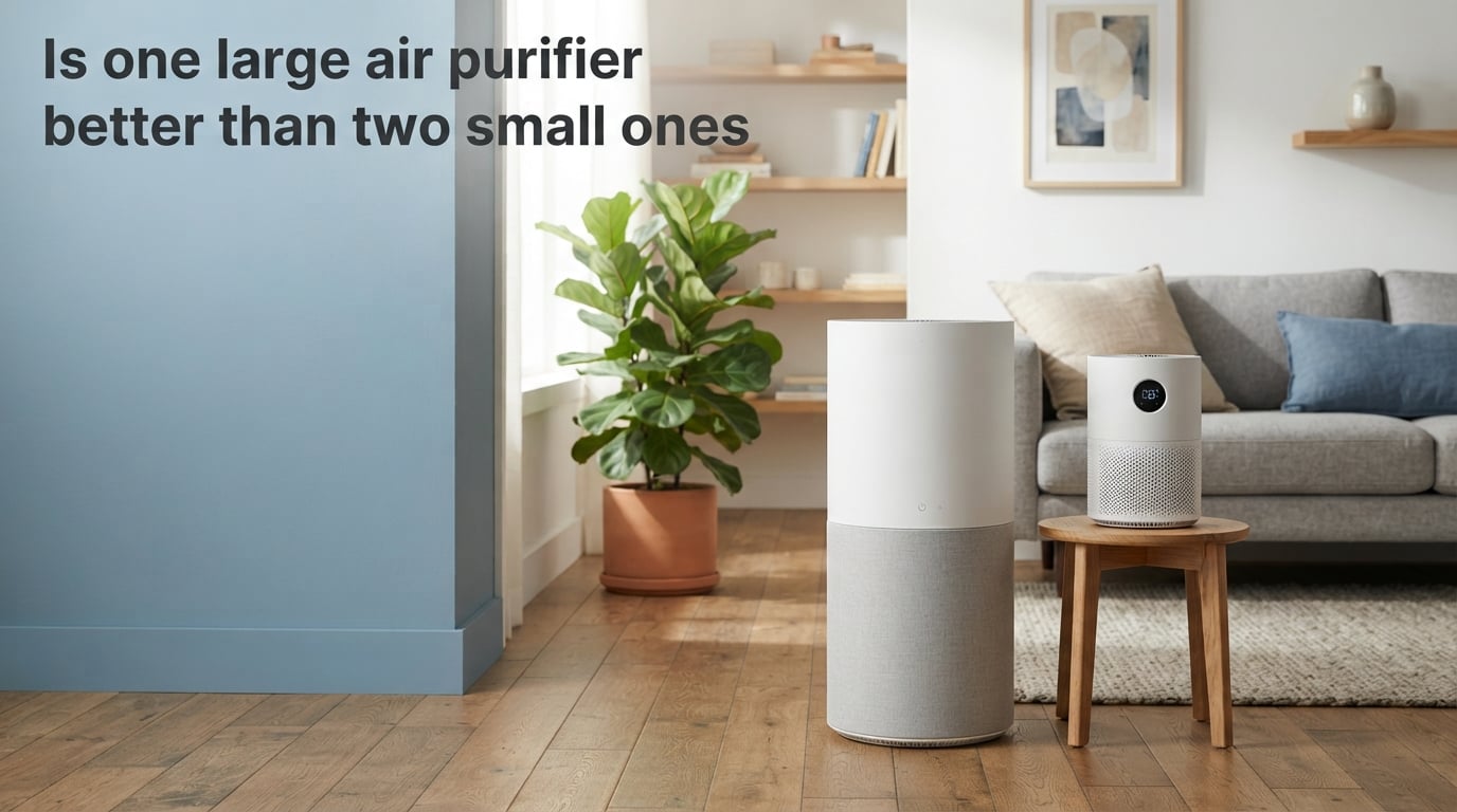 Is one large air purifier better than two small ones
