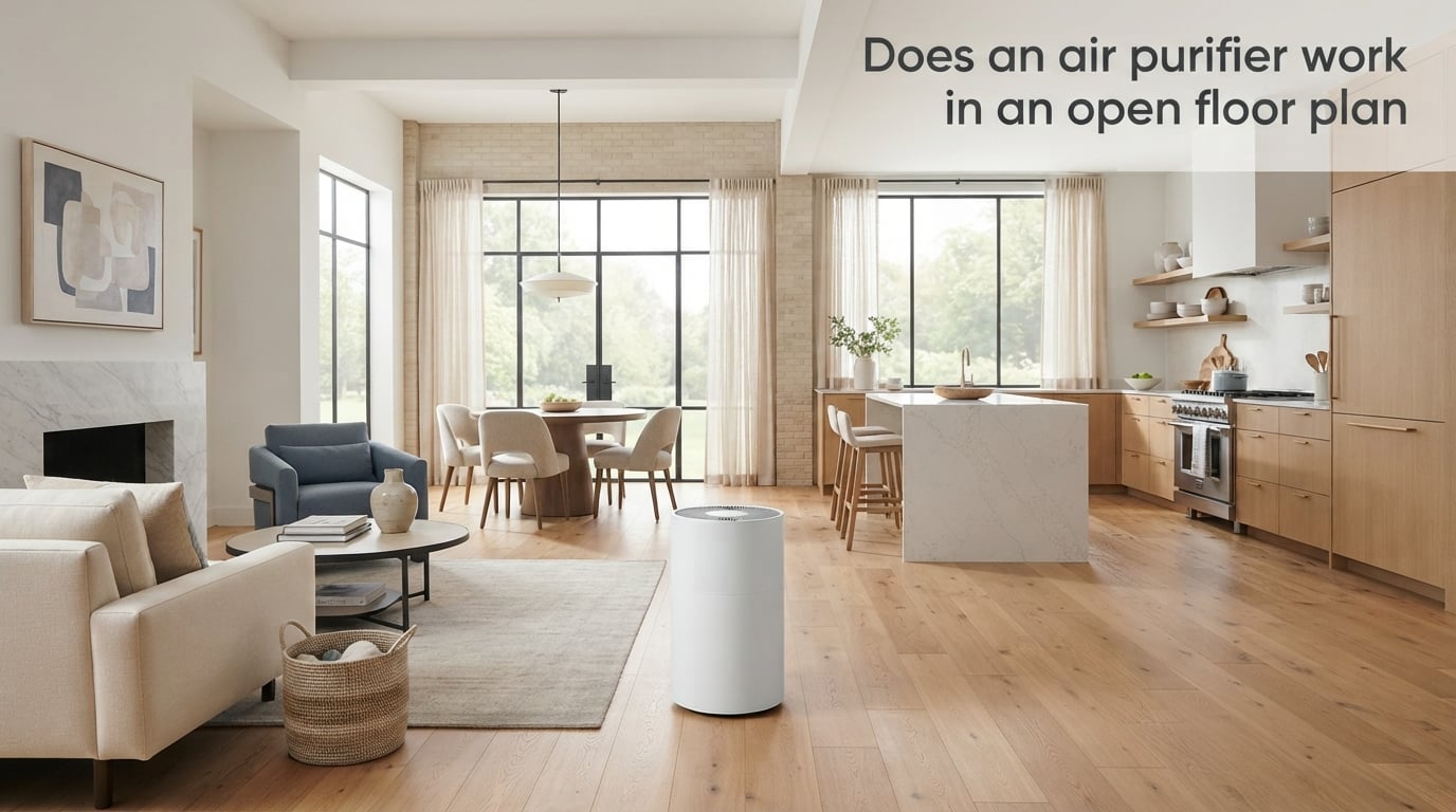 Does an air purifier work in an open floor plan