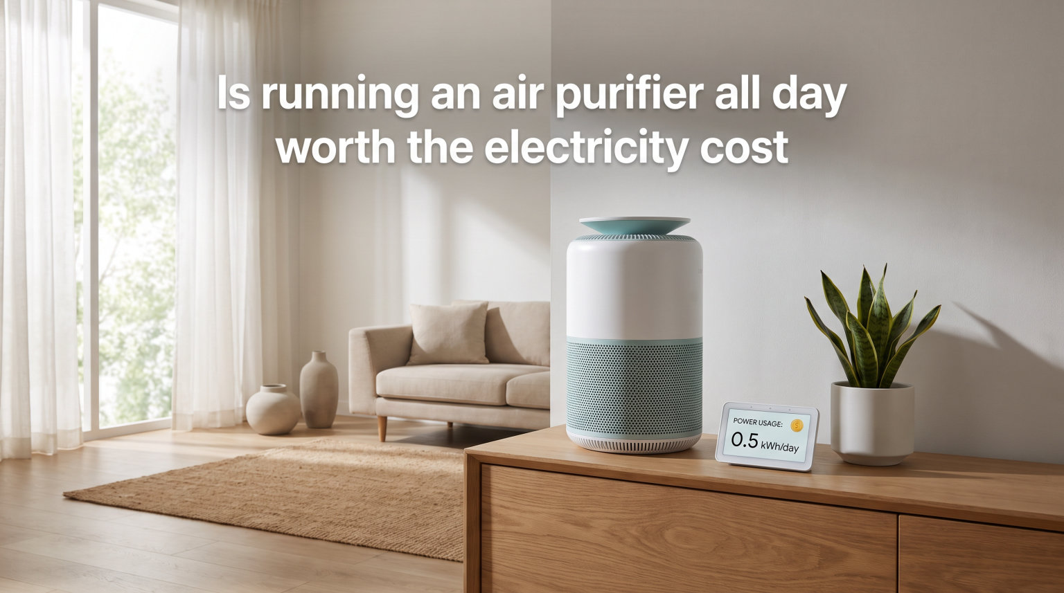 Is running an air purifier all day worth the electricity cost