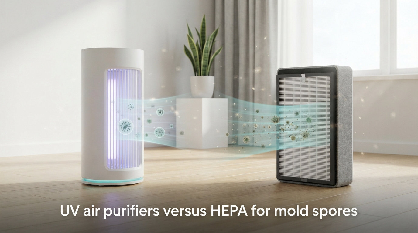 UV air purifiers versus HEPA for mold spores