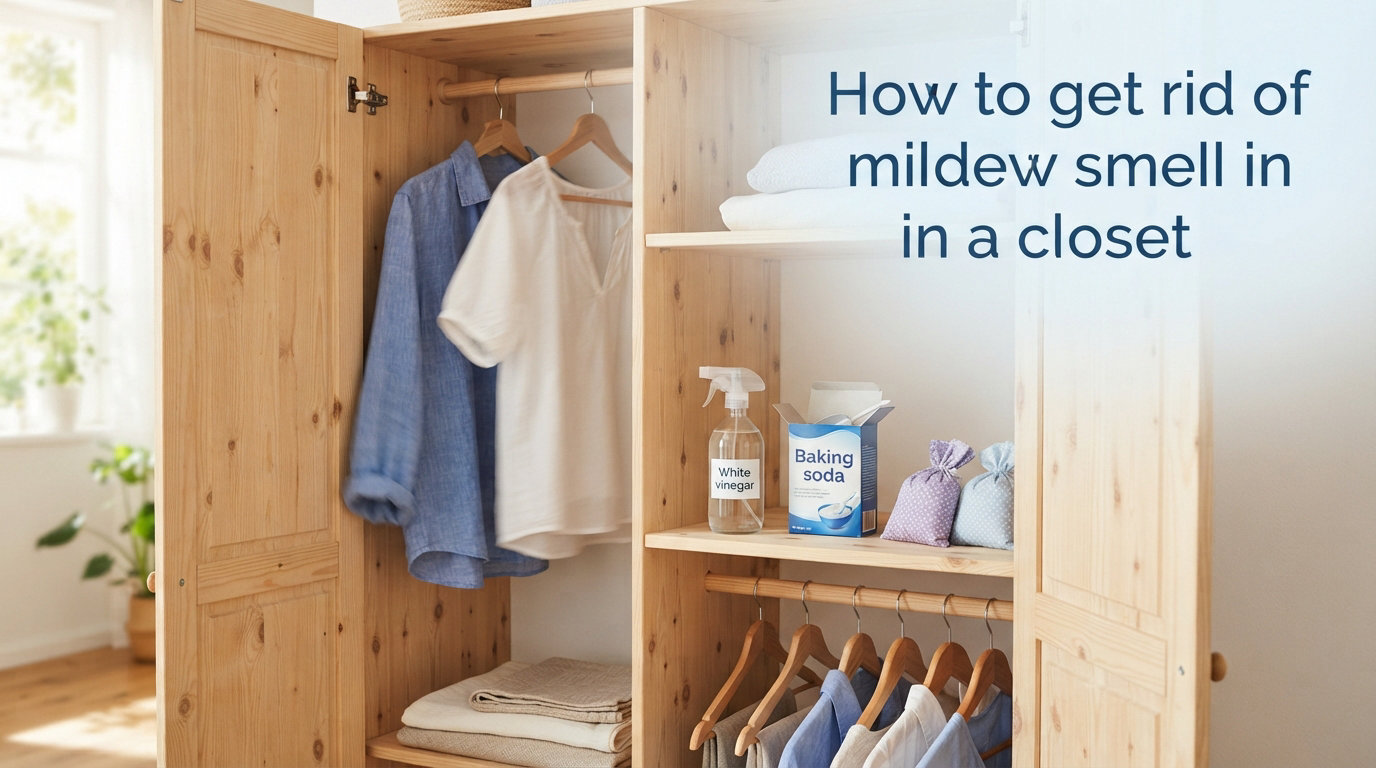How to get rid of mildew smell in a closet
