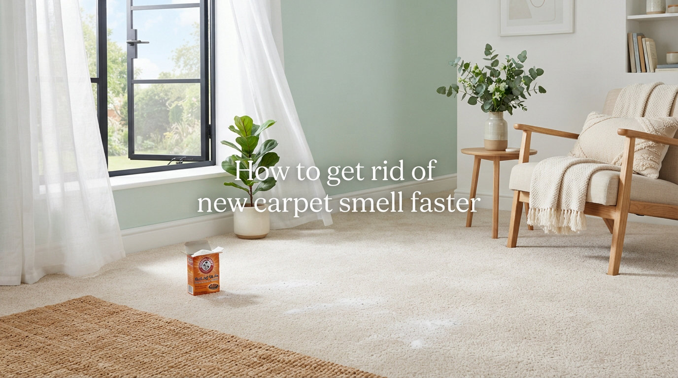 How to get rid of new carpet smell faster