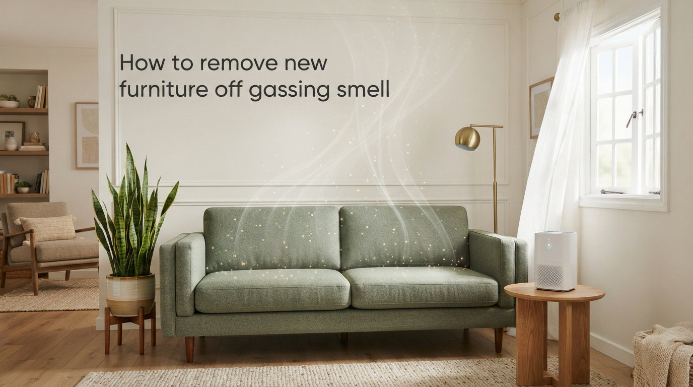 How to remove new furniture off gassing smell