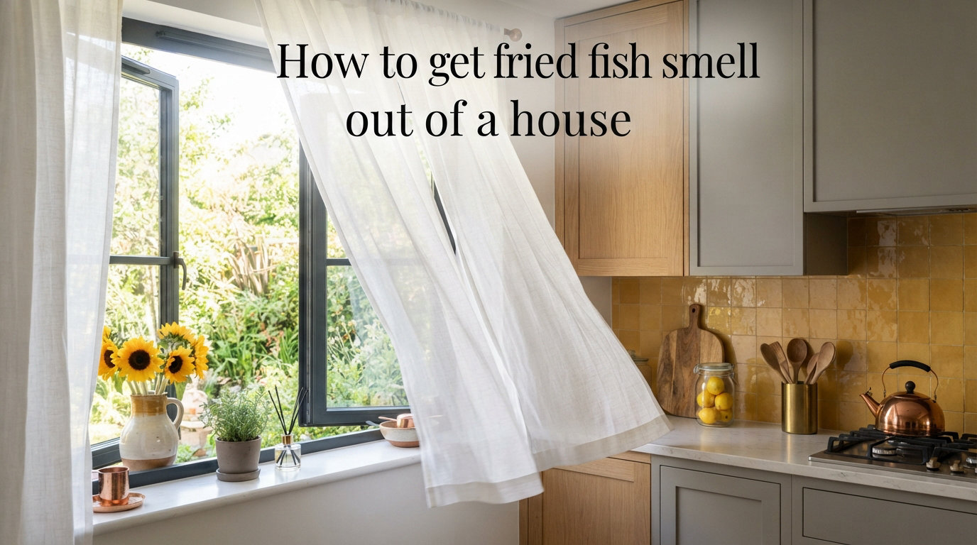 How to get fried fish smell out of a house