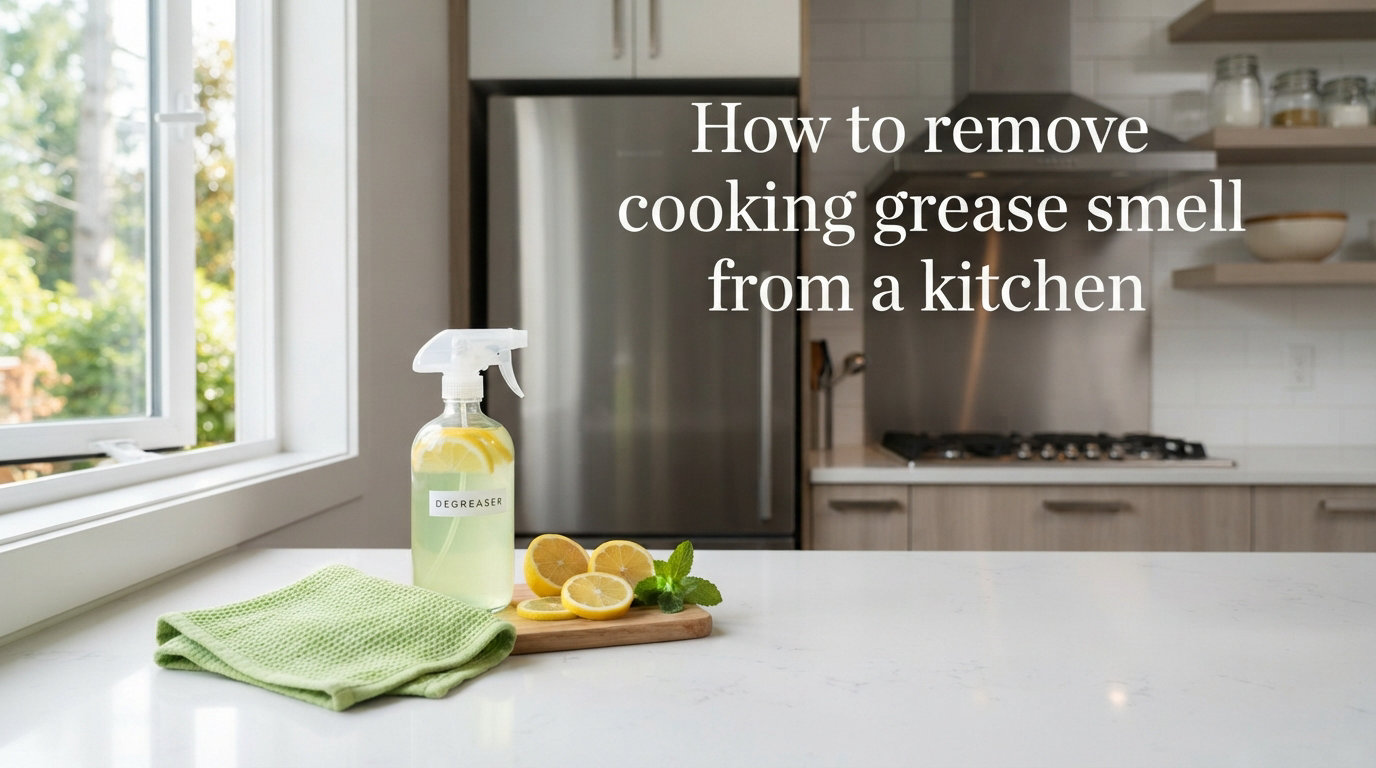 How to remove cooking grease smell from a kitchen