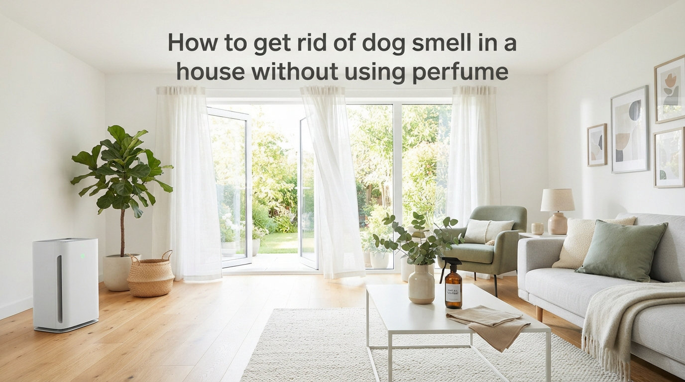 How to get rid of dog smell in a house without using perfume