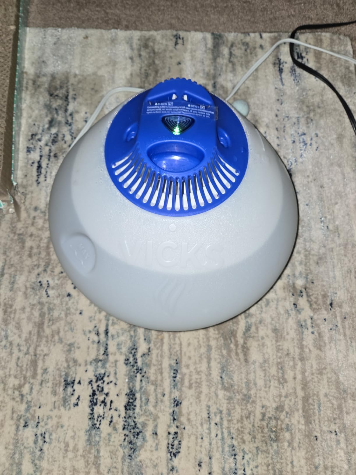 Vicks Warm Steam Vaporizer & Humidifier for Small and Medium Rooms | 1.5 Gallon Tank Humidifier with Night Light, Works with VapoPads and VapoSteam customer photo 1