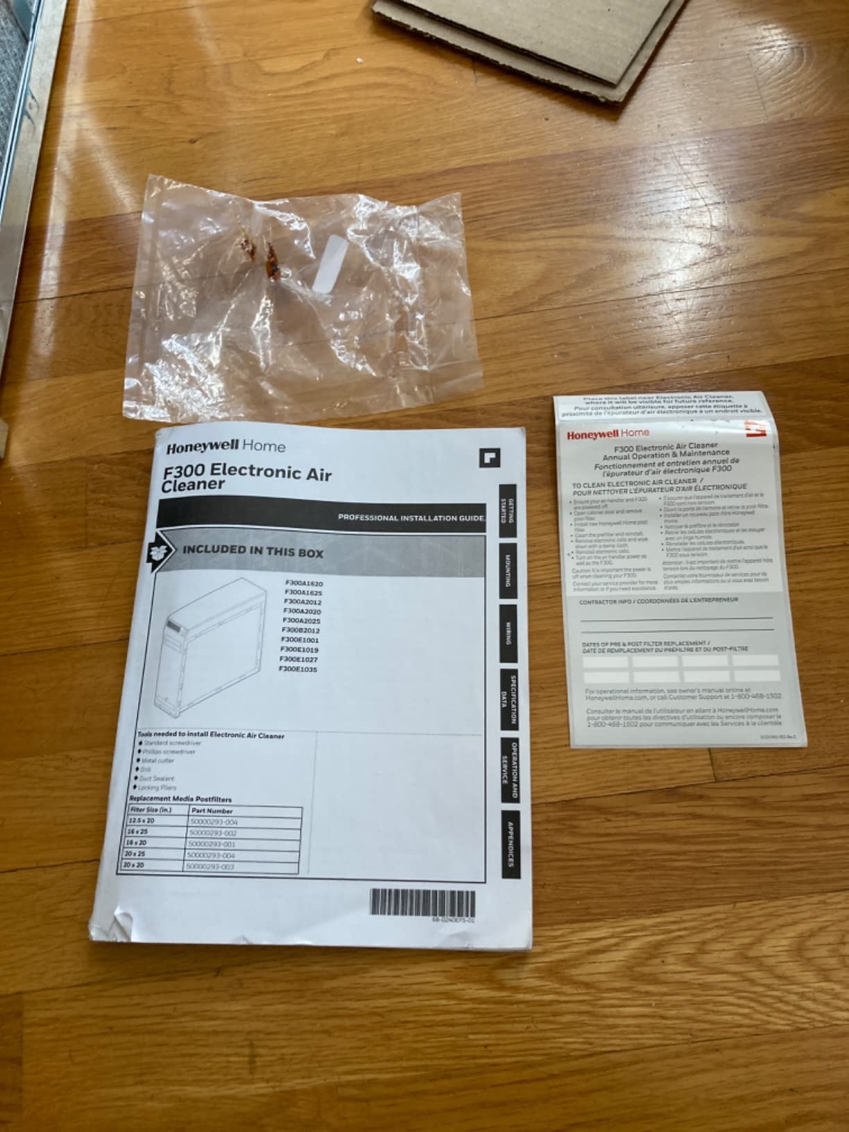 Honeywell F300E1019 Electronic Air Cleaner, 16