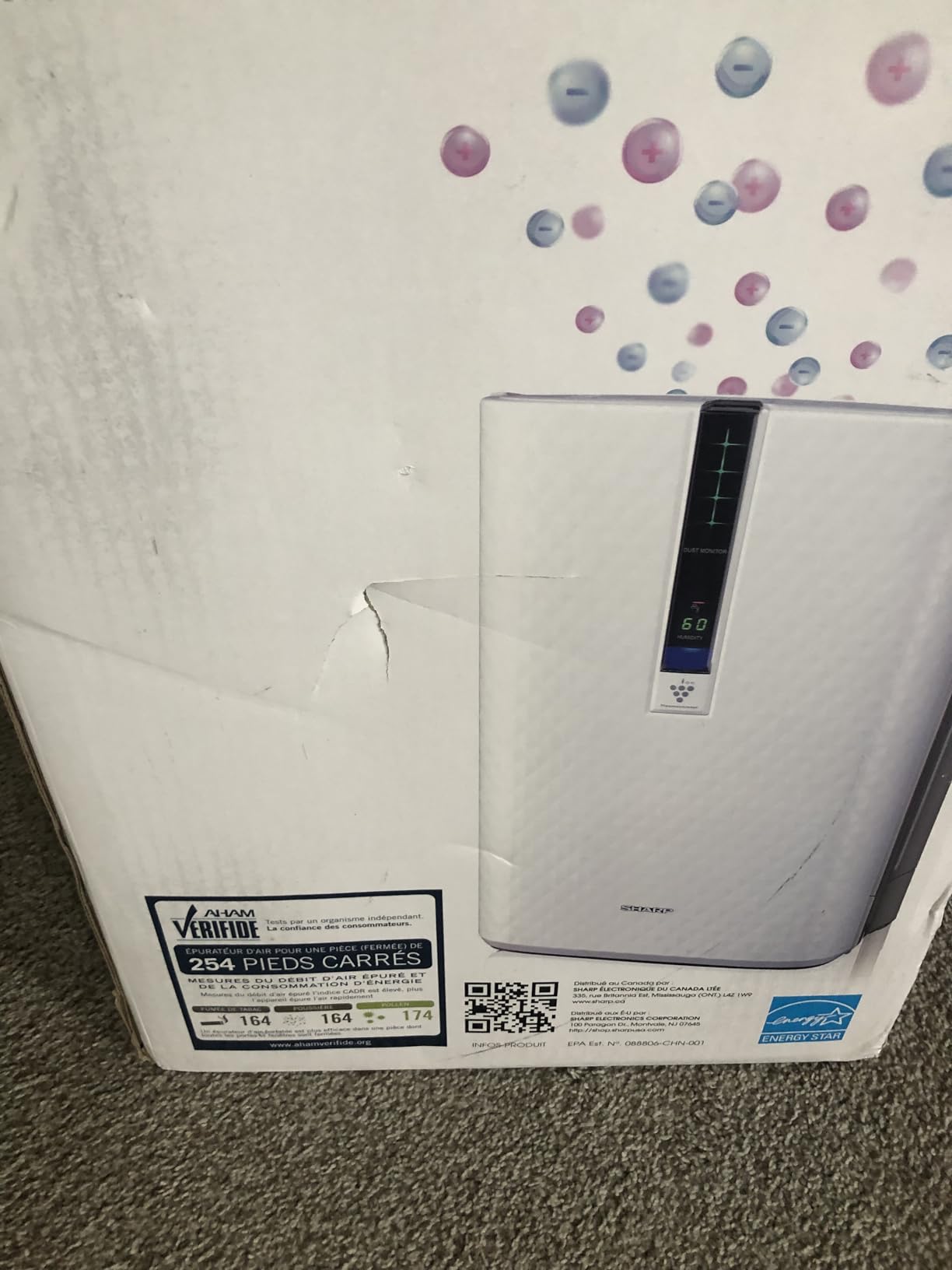 Sharp KC850U Air Purifier with Humidifier Combo customer photo 1