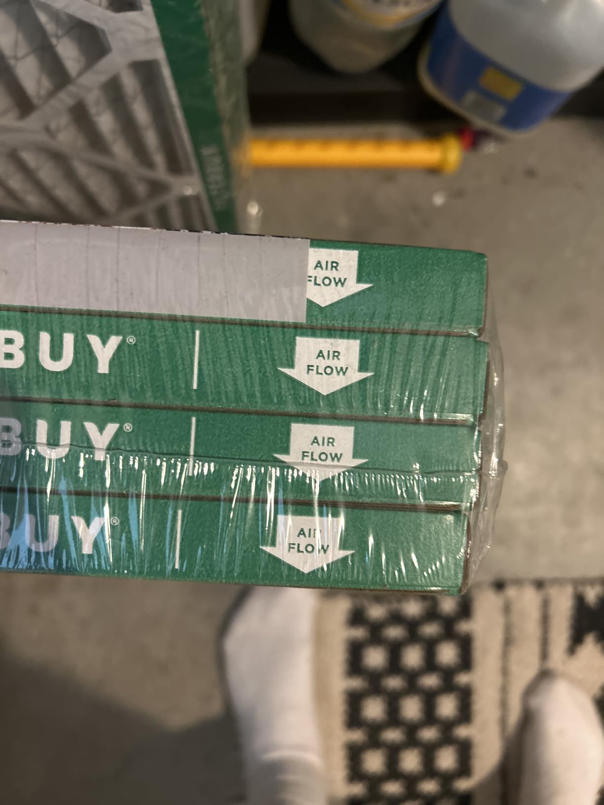 Filterbuy 20x20x1 Air Filter MERV 8 Dust & Allergy Defense (4-Pack) | Electrostatic Pleated HVAC AC Furnace Filters Replacement, Made in USA (Actual Size: 19.50 x 19.50 x 0.75) customer photo 1