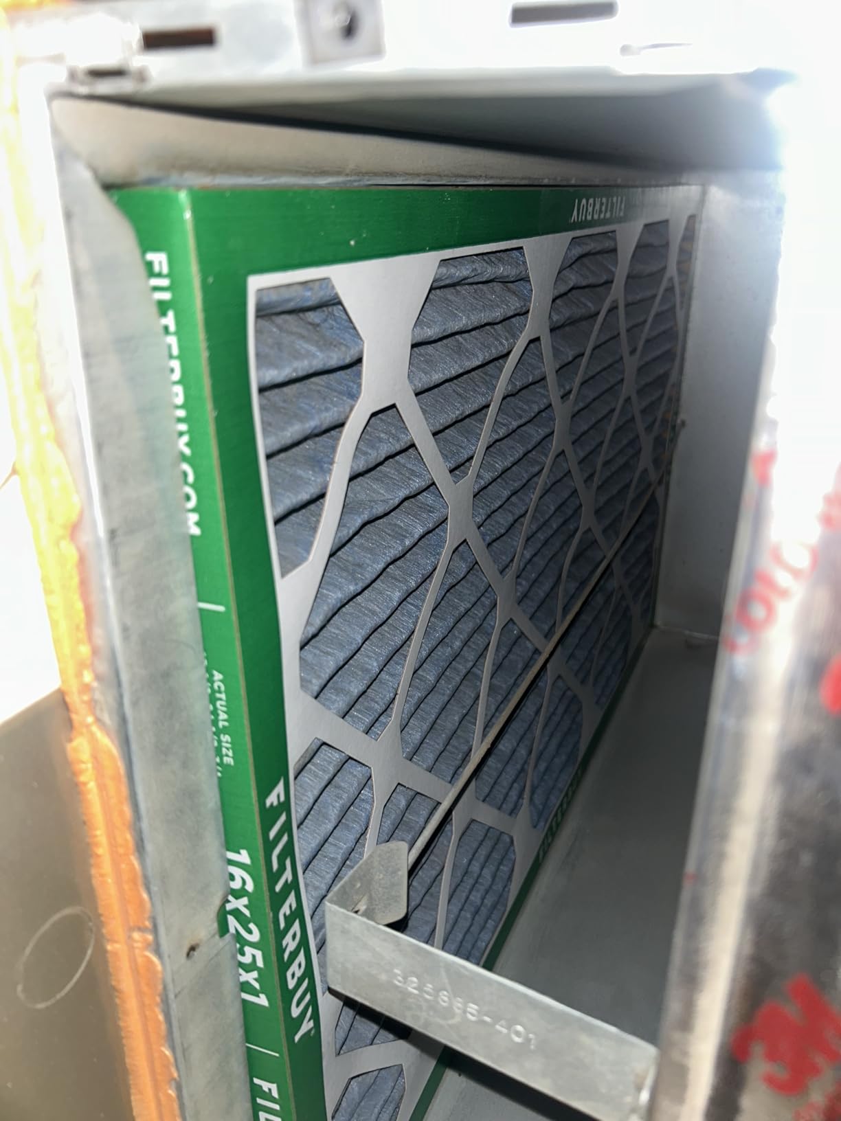 Filterbuy 16x25x1 Air Filter MERV 13 Smoke & Allergy Defense (6-Pack), Electrostatic Pleated HVAC AC Furnace Filters, Made in USA customer photo 2