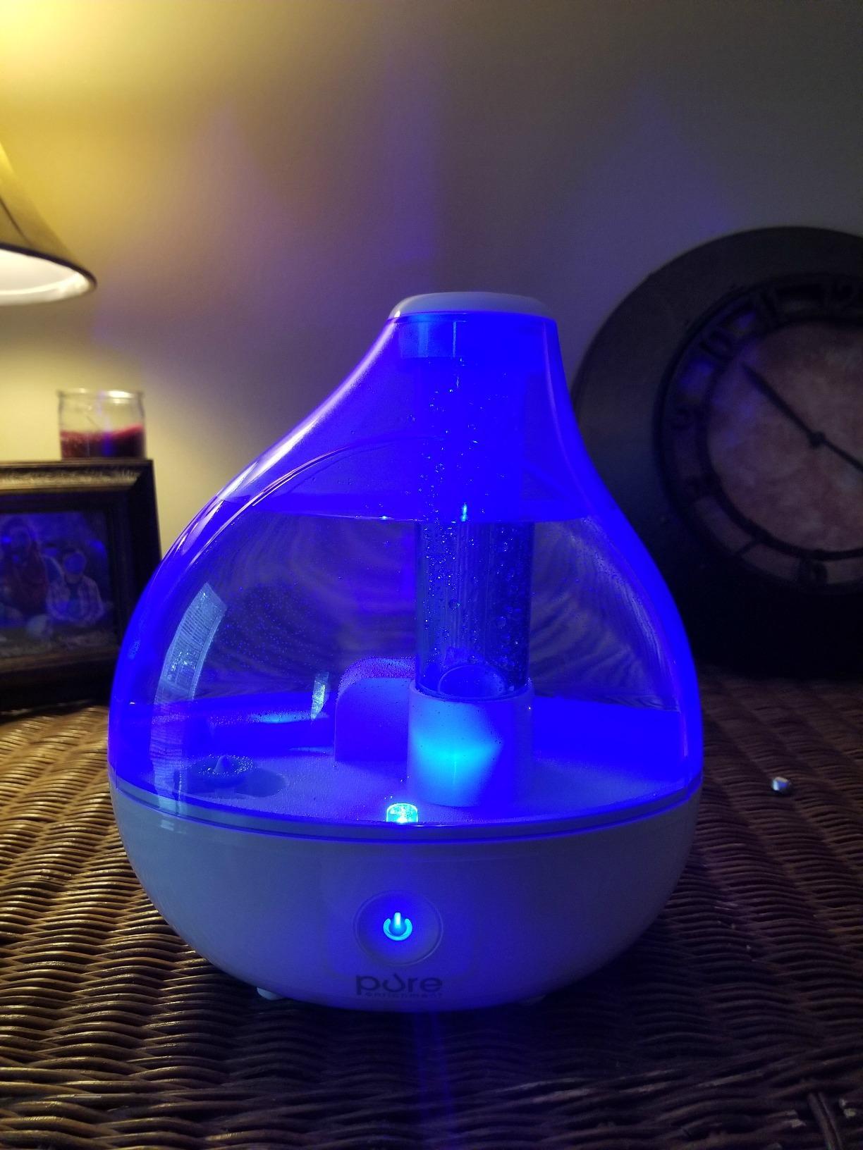 Pure Enrichment MistAire Ultrasonic Cool Mist Humidifier - Quiet Air Humidifier for Bedroom, Nursery, Office, & Indoor Plants - Lasts Up To 25 Hours customer photo 1