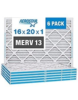 Aerostar Air Filter 16x20x1 MERV 13 AC Filter, HVAC, Furnace Filter, 6 Pack customer photo 2