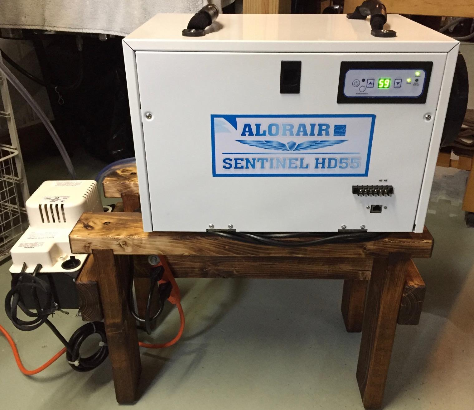 ALORAIR 120 Pints Energy Star Crawlspace Dehumidifier, Sentinel HD55S | Auto Defrost, High Capacity, 1,300 Sq. Ft., with Drain Hose, for Basement, Commercial, Industrial, 6-Year Limited Warranty customer photo 1