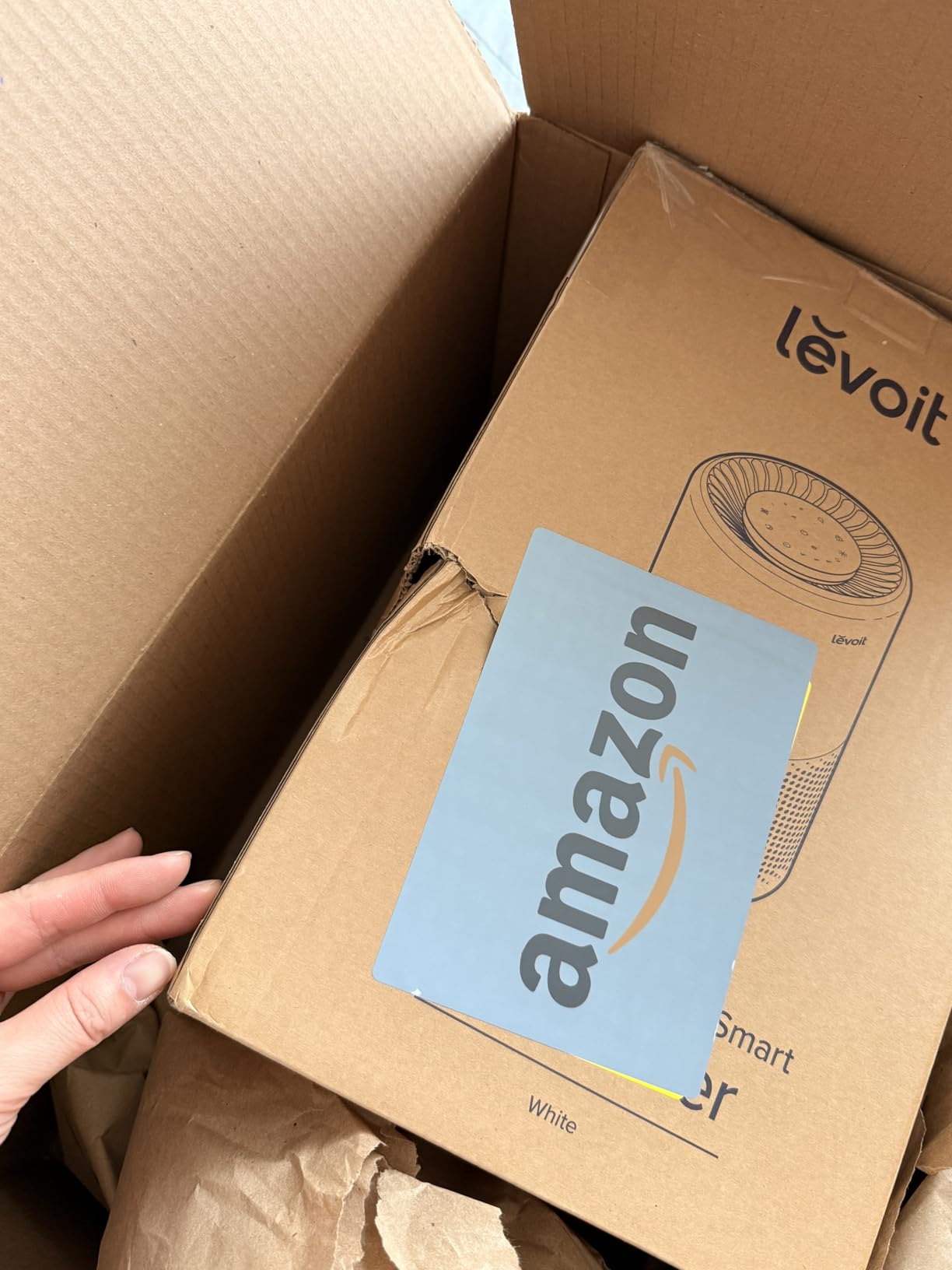Levoit Air Purifier for Home Pets Bedroom, Air Purifiers Quiet Operation | High-Efficiency Filter for Smoke, Dust, Pollen, Odors in Office Nursery, Optional Night Light, AHAM VERIFIDE, LV-H132, White customer photo 2