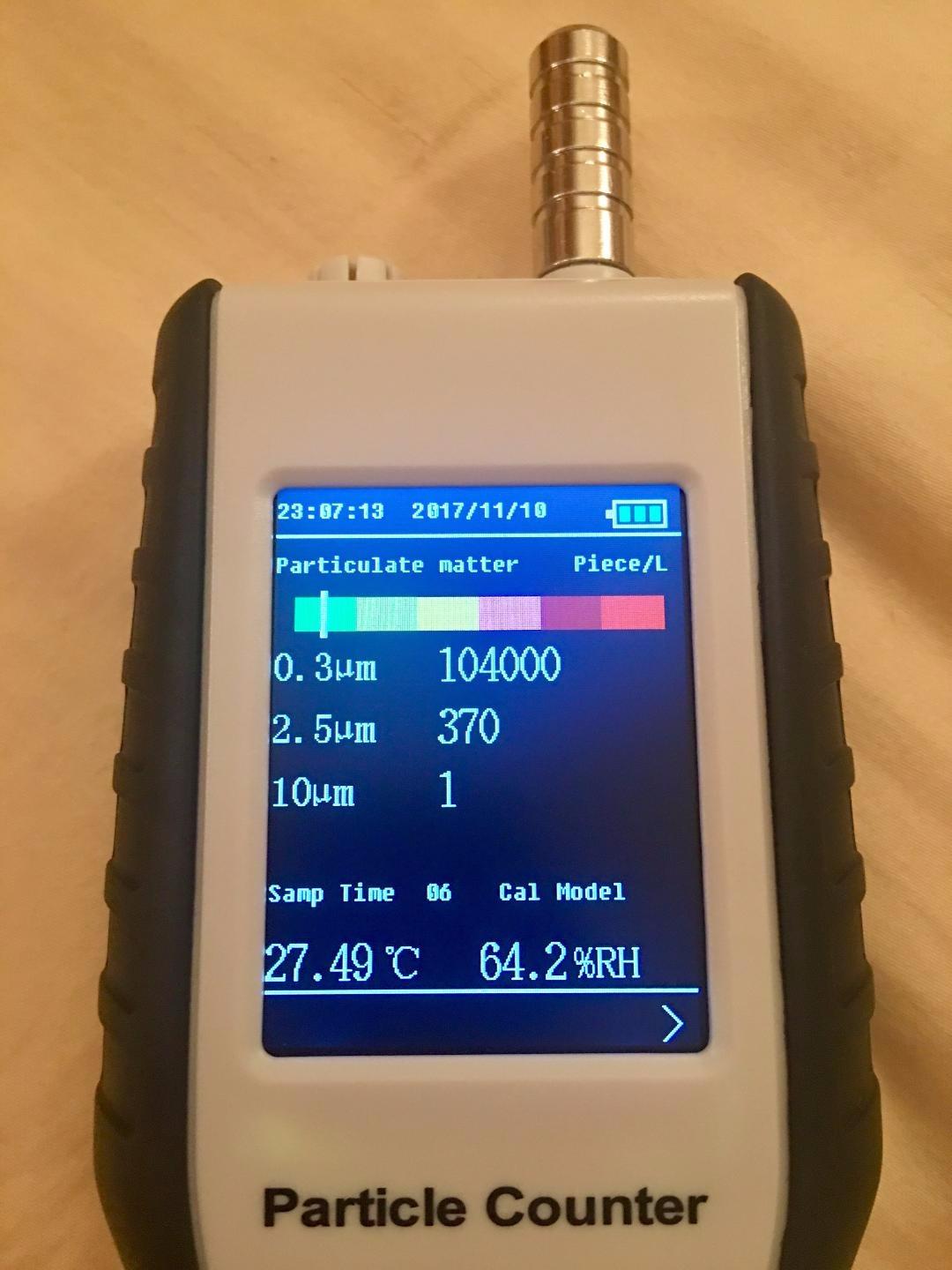 PerfectPrime AQ9600, PM 0.3/2.5/10 Μm Air Quality Particle/Dust Detector/Counter customer photo 2