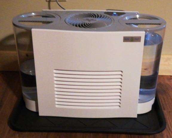 Vornado EVDC500 Energy Smart Evaporative Humidifier with 2 Gallon Dual Tank Capacity, LED Display, Automatic Shut-off, Electronic Humidistat, 4 Fan Speeds for Large Rooms up to 1000 sq ft customer photo 1