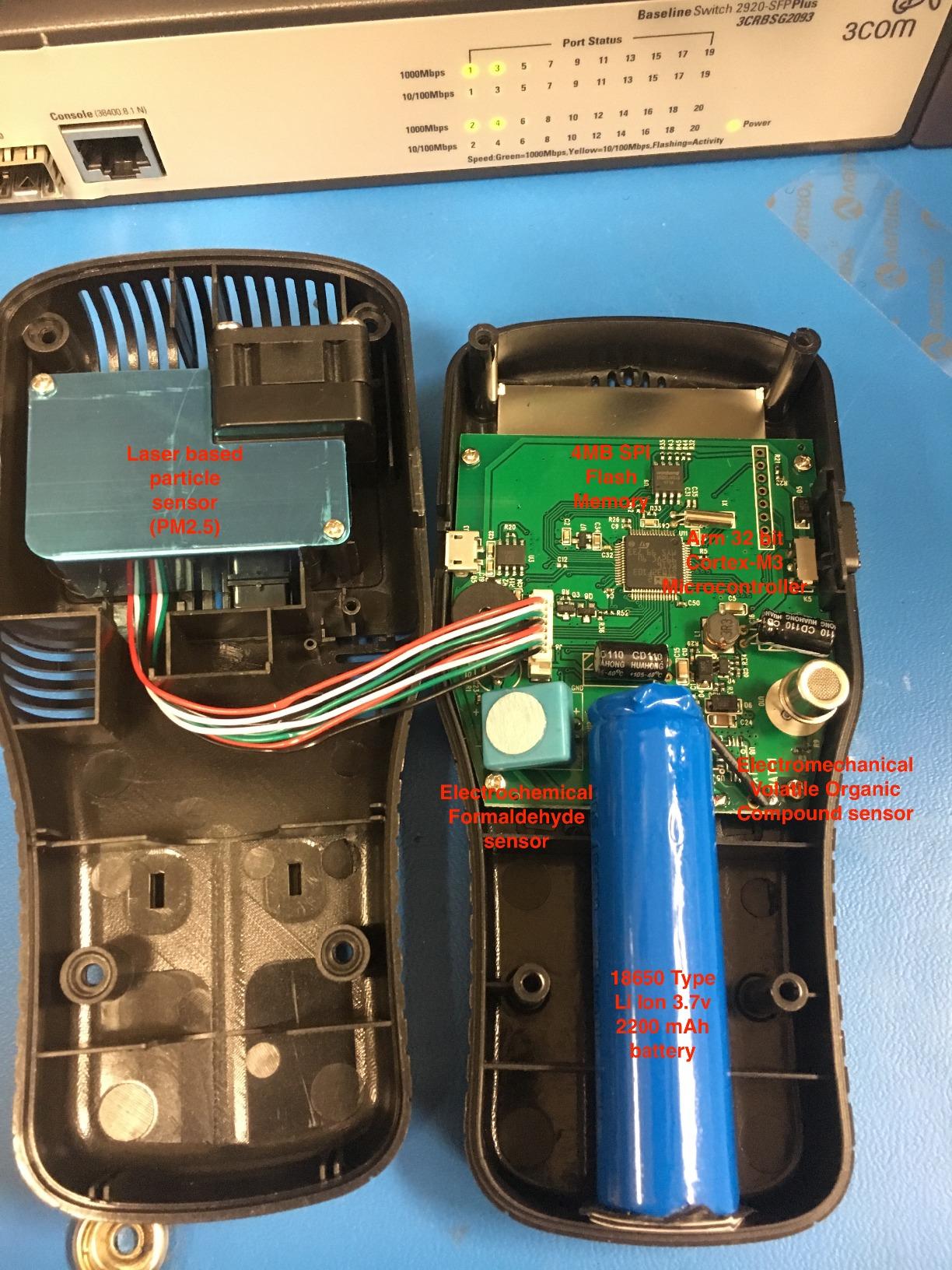 EG Air Quality Monitor, Formaldehyde Detector, Pollution Meter, Sensor, Tester; Detect & Test Indoor Pollution, TVOC Volatile Organic Compound Gas, PM2.5 2.5 Micron Particulate Matter Dust customer photo 1
