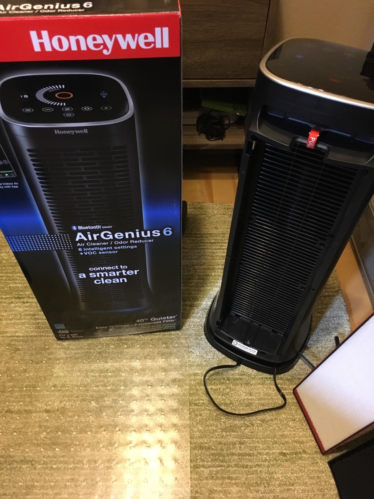 Honeywell Air Genius Air Purifier for Home, Large Rooms up to 1268Ft² with Permanent, Washable Filter, Reduces Dust, Pollen, Pet Dander, Odors, Smoke, Black, HFD360 customer photo 2