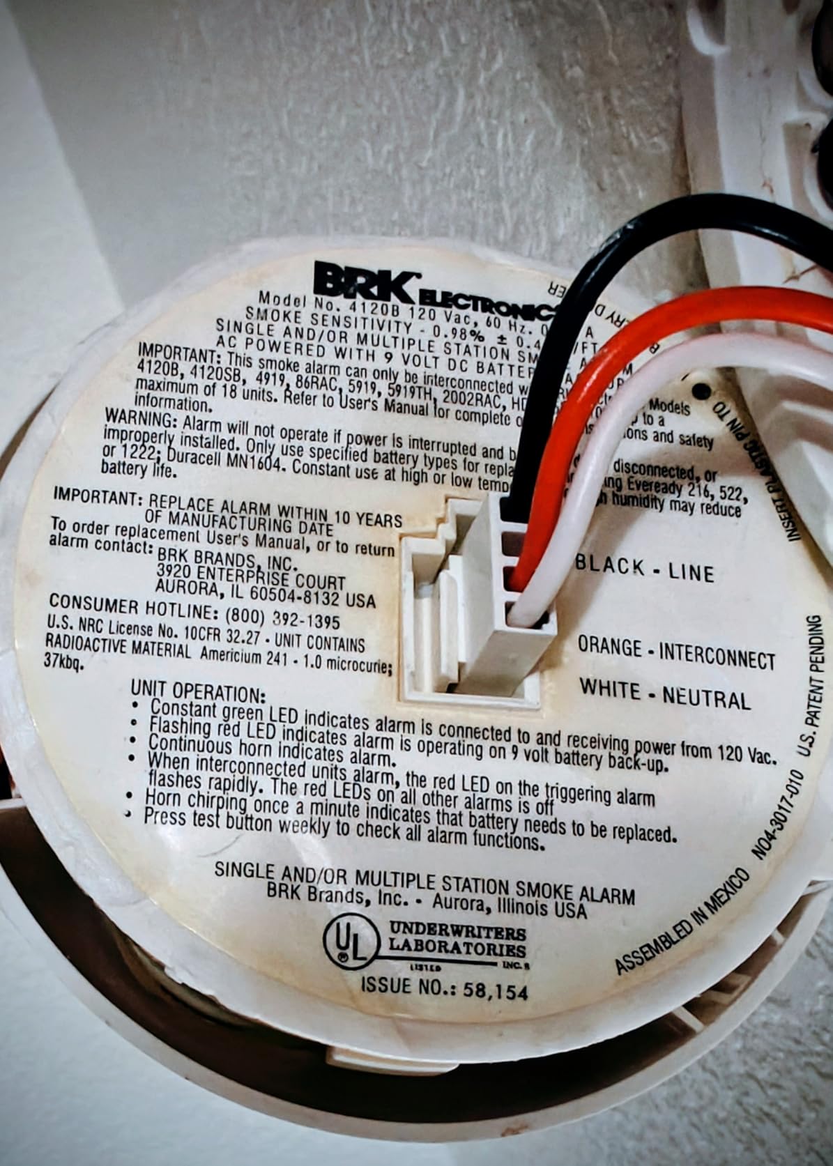 First Alert SC-9120B Hardwired Smoke and Carbon Monoxide Alarm with Battery Backup 2 Pack customer photo 1