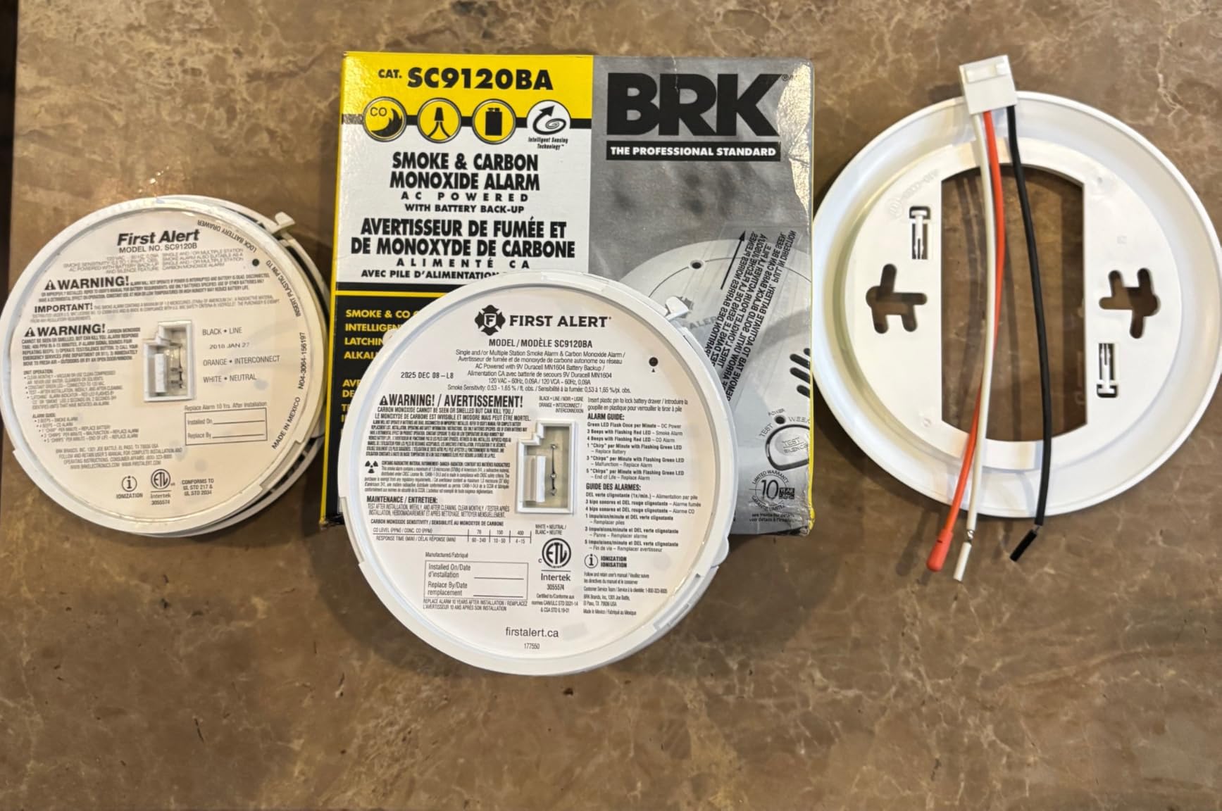 First Alert SC-9120B Hardwired Smoke and Carbon Monoxide Alarm with Battery Backup 2 Pack customer photo 2