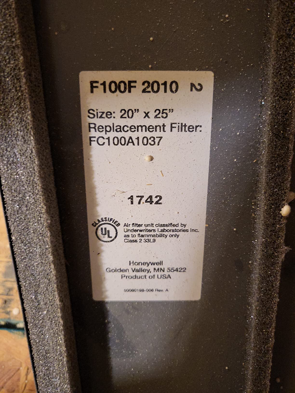 AprilAire 216 Replacement Filter for AprilAire Whole House Air Purifiers - MERV 16, Allergy, Asthma, & Virus, 20x25x4 Air Filter (Pack of 1) customer photo 2