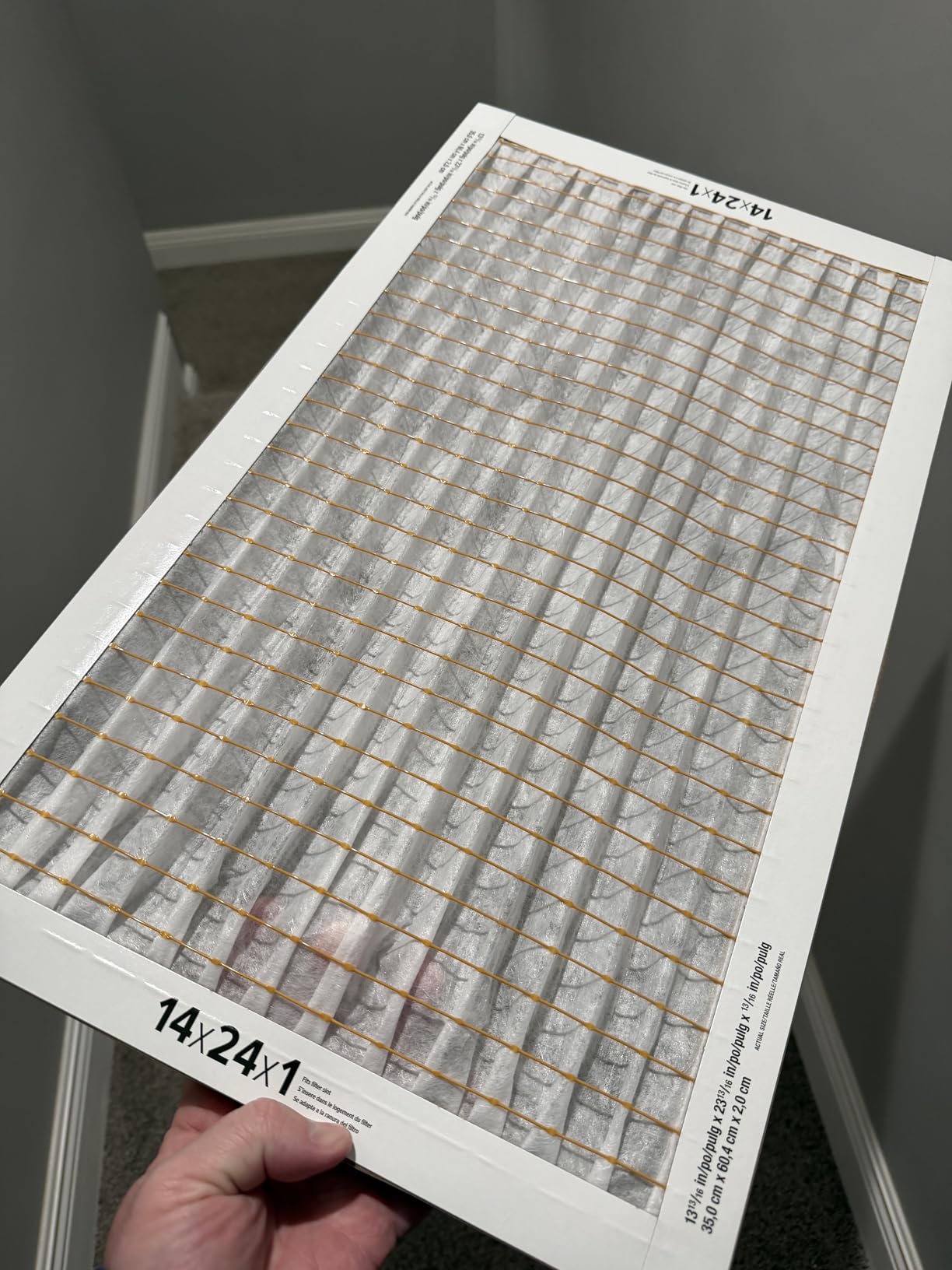 Filtrete 24x24x1 Air Filter MERV 5, 6-Pack AC Furnace HVAC Filters for Home, MPR 300 Basic Dust Defense, Pleated Electrostatic Removes Lint & Dust (Actual Size 23.81x23.81x0.66 in) customer photo 2