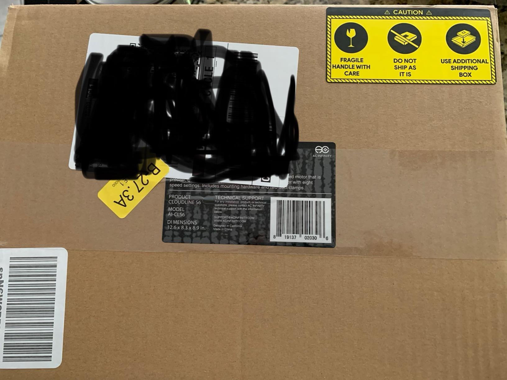 AC Infinity CLOUDLINE S6, Quiet 6” Inline Duct Fan with Speed Controller customer photo 1