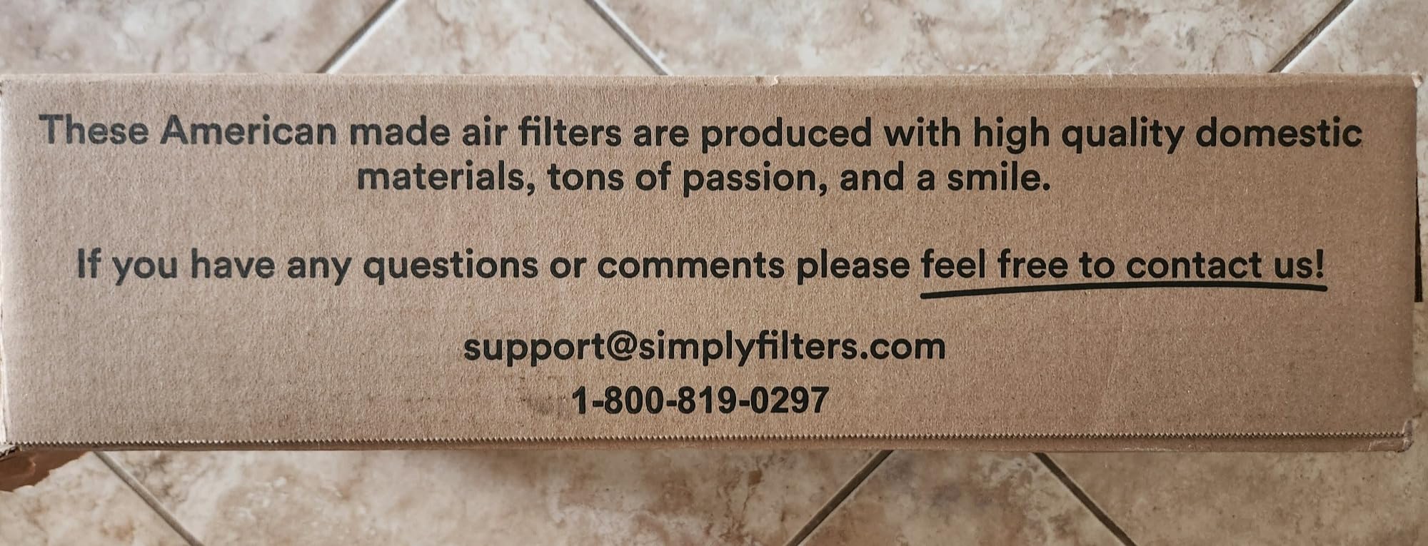 Simply 20x25x1 Air Filter, Merv 8, 6 Pack, For Home AC Furnace & HVAC (Actual Size: 19.75