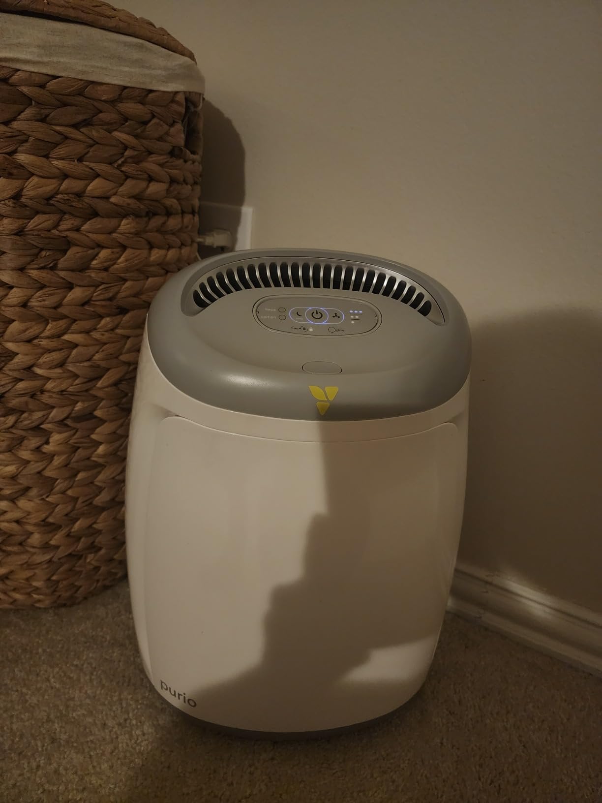 Vornadobaby Purio Nursery Air Purifier with True HEPA Filter, Safety Features, and Soothing Glow, White customer photo 1